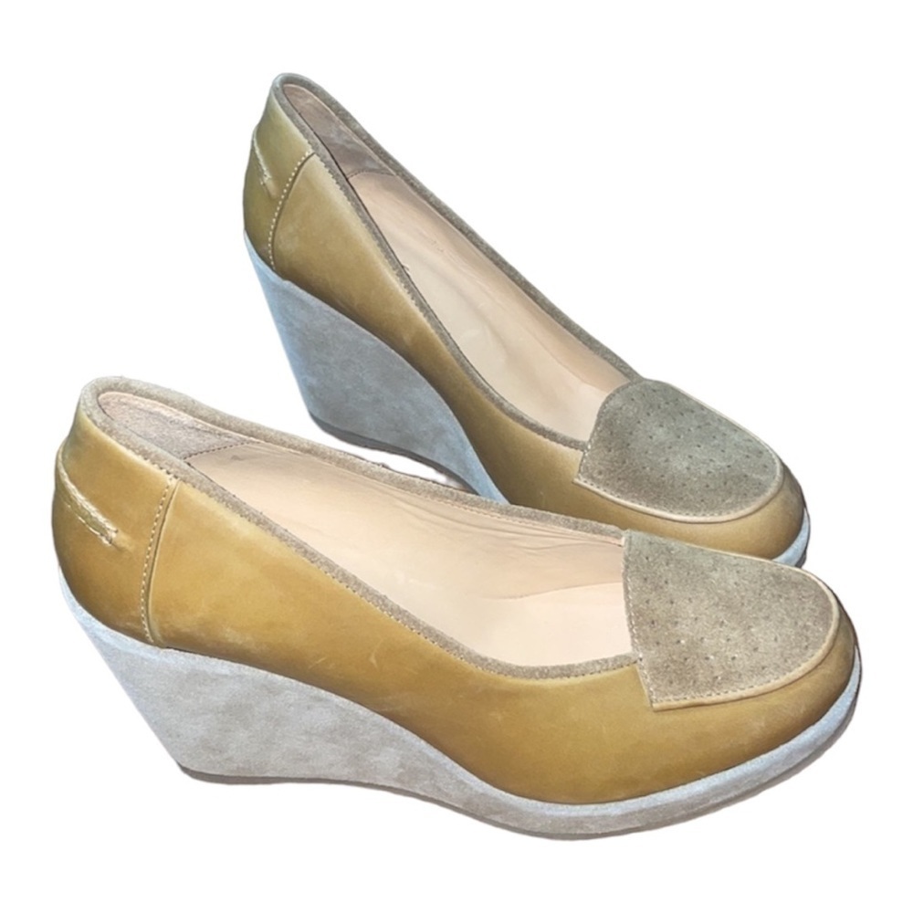 A.P.C. Moccasin Leather Wedges Shoes